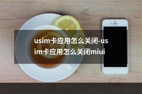 usim卡应用怎么关闭-usim卡应用怎么关闭miui