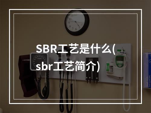 SBR工艺是什么(sbr工艺简介)