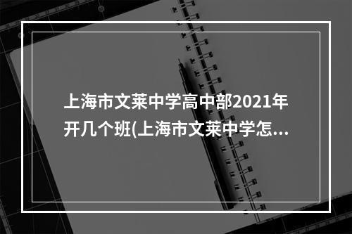 上海市文莱中学高中部2021年开几个班(上海市文莱中学怎么样)